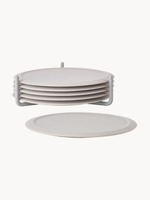 Siliconen onderzetters Plain met standaard, 6 stuks