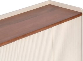 Beige Dressoir Met Ribbels - 150x45x85cm.