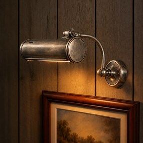 Schilderijlamp Matisse Antiek Zilver