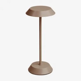 Draadloze Led-buitenlamp Van Ijzer Oravella Moka Bruin - Sklum