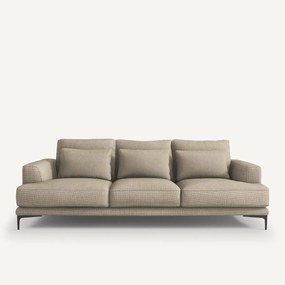 4-zits sofa getextureerd viscose linnen, Marsile