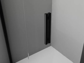 Mexen Exo-R vijfhoekige douchecabine 90 x 90 cm, transparant, zwart - 812-090-090-70-00