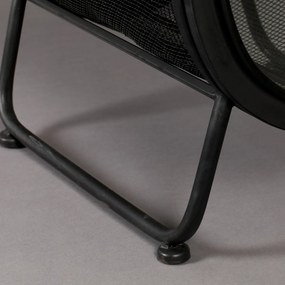 Dutchbone Oval Ovale Vitrine Zwart Metaal - 46x46x181cm.