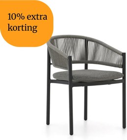 + 10% kassakorting | Dining tuinstoel | Bellagio  Panaro | Aluminium | Grijs | Stapelbaar | Kees Smit Tuinmeubelen