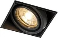 Smart inbouwspot zwart incl. Wifi GU10 trimless - Oneon 1