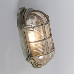 Buitenlamp Retro wandlamp bruin 23 cm IP44 - Nautica 1 ovaal Landelijk / Rustiek, Retro E27 IP44 Buitenverlichting