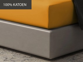 Hoeslaken Home - 100% natuurlijk katoen - 90x200 - honey