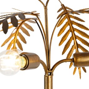 Vintage vloerlamp goud 3-lichts - Botanica Landelijk E27 Binnenverlichting Lamp