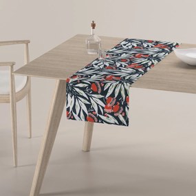 Dekoria Rechthoekige tafelloper, donkerblauw-rood, 40 x 130 cm