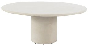 4 Seasons Outdoor Hampton mortex tuintafel met rond blad Ø 160 cm Tuintafel   beige weerbestendig