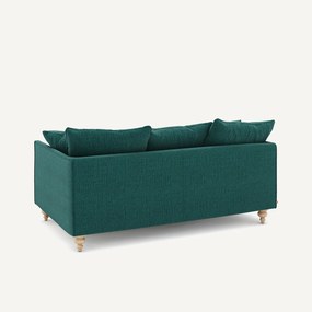 Compacte 3-zitsbank in gevlekt canvas, LAZARE