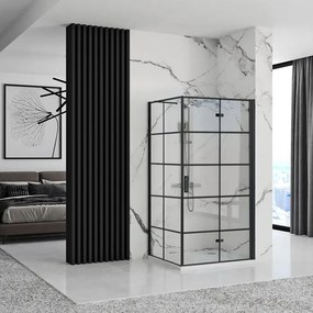 Rea Molier Black 100x90 douchewand