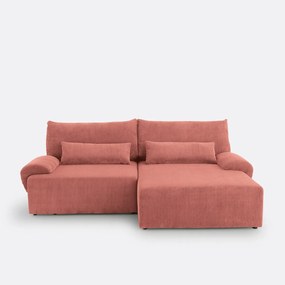 Hoekbank met koffer, ribfluweel, MAONA