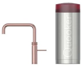 Quooker Fusion Square kokendwaterkraan - draaibare uitloop - Combi+ reservoir - Warm / kokend water - Rosé koper 22+FSRCO