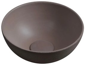 Sapho Minor toilet waskom beton 26cm donkerbruin