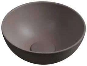 Sapho Minor toilet waskom beton 26cm donkerbruin