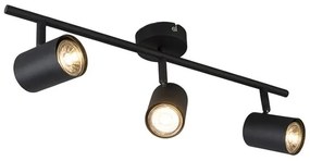 Smart Spot / Opbouwspot / Plafondspots zwart kantelbaar incl. WiFi GU10 - Jeana 3 Modern GU10 Binnenverlichting Lamp