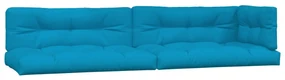 vidaXL Bankkussens pallet 5 st blauw