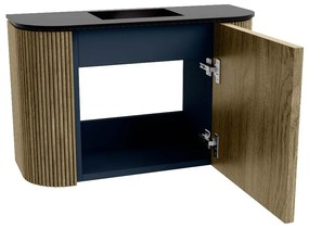 Mondiaz Joya 65cm toiletmeubel ronding links/rechts dusk met wastafel faye midden zonder kraangat urban