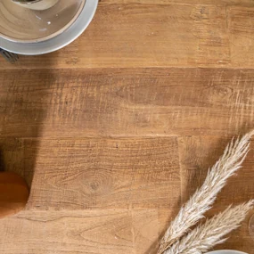 Eleonora Tabassum Eettafel Teak Met Afgeronde Hoeken 220 Cm - 220 X 100cm.