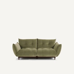 3-zits compacte bank in stoned fluweel, VITORIA