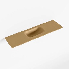 Mondiaz EDEN Fontein - 80x23x0.9cm - wasbak midden - zonder kraangaten - voor toiletmeubel - Solid surface - Oro F50113Oro