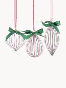 Kerstboomhangers Stripe Trans, 12-delig