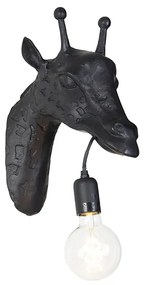 Vintage wandlamp zwart - Animal Giraf Landelijk E27 Binnenverlichting Lamp