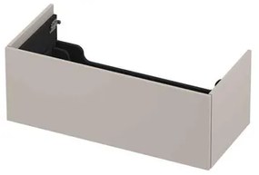 INK P2O Wastafelonderkast - 100x45x37.6cm - 1 lade - push 2 open - recht opdekfront - MDF lak Mat kasjmier grijs 1259738