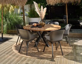 Hartman Le Soleil Element dining armstoel - Carbon black/Black