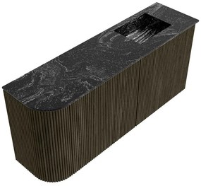 Mondiaz Joya DLux 90cm toiletmeubel ronding links shadow met wastafel faye rechts zonder kraangat lava