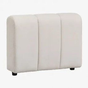 Rechter Armleuning Voor Modulaire Bank In Eliot Bouclé Stof Bouclé Crèmebeige - Sklum