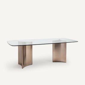 Tafel metaal/glas, 8 personen, Atizar