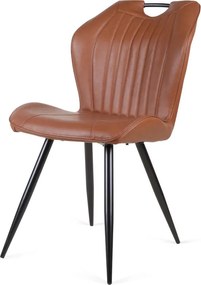 Eetkamerstoel - Cobra - leer Vintage cognac