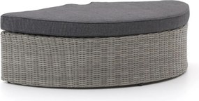 + 10% kassakorting | Voetenbank | Intenso Venetië | Wicker (vlechtwerk) | Grijs/Antraciet | 130x70cm | Kees Smit Tuinmeubelen