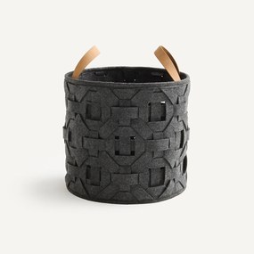 Mand van geweven vilt, 30,5 cm hoog, SÉRA