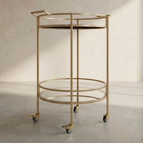 Ronde Trolley Goud - 57 X 47.5cm.