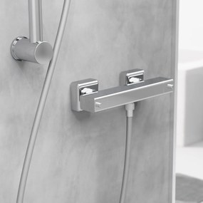 Schutte Signo thermostatische douchekraan vierkant chroom