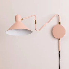 Draaibare Wandlamp Van Ijzer Lizz Lichtroze - Sklum