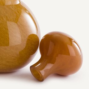 Flesvaas van geblazen glas, H30 cm, Stine