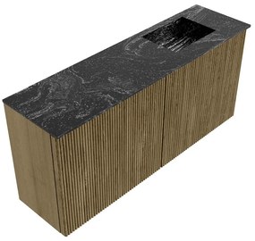 Mondiaz Joya DLux 90cm toiletmeubel dusk met wastafel faye rechts zonder kraangat lava