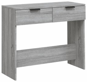 vidaXL Wandtafel 90x36x75 cm bewerkt hout grijs sonoma eikenkleurig