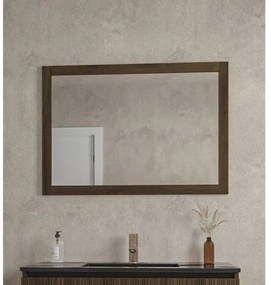 Saniclass Holz Spiegel - 100x70cm - donker eiken SW773971