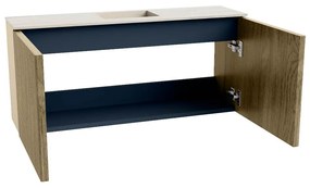 Mondiaz Joya DLux 90cm toiletmeubel dusk met wastafel faye midden zonder kraangat meli