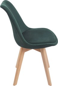 Set 4 Synk Fluwelen Stoelen