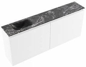 Mondiaz Ture DLux toiletmeubel 120cm talc met wastafel lava links zonder kraangat