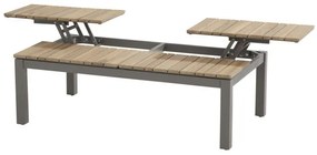 4 Seasons Outdoor | Forio coffee table 120x75x40 cm smoke grey  Loungetafel    houtkleur weerbestendig