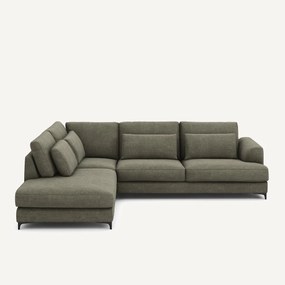 Omvormbare hoekbank links, katoen en linnen, Marsile