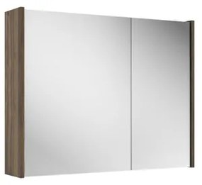 Saniclass Prime Spiegelkast - 80x63x16cm - inclusief zijpanelen - noten (hout) SW1212816/SW812073