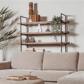 Tower Living Stellingkast Sheesham Hout Taviano - 140x40x180cm.